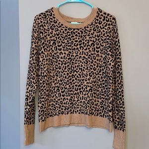 Target leopard print sweater. Large.